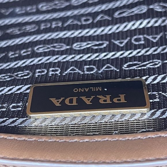 Prada Symbole Shopper Tote Jacquard Small Brown, Multicolor - Picture 14 of 16